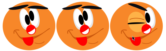 Webseite mit Smileys
